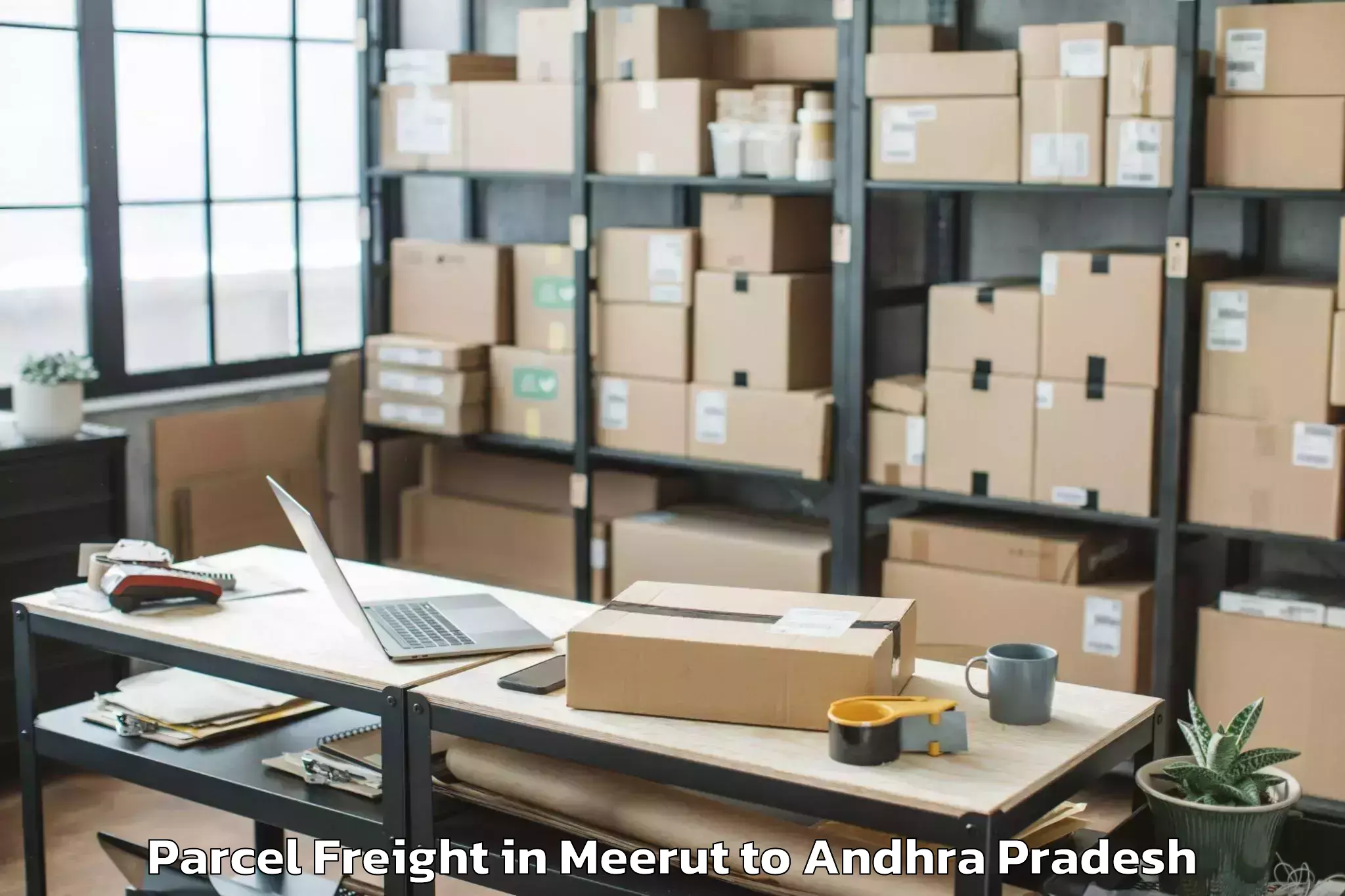 Meerut to Koruprolu Parcel Freight